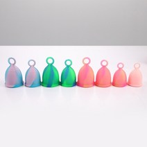 생리컵 생리컵추천 위생생리컵 1pc 다채로운 여성 컵 학년 실리콘 생리 컵 여성 위생 생리 레이디 컵 건강 관리 기간 컵 새로운, 5x8cm