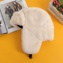 풍성한 귀달이 군밤모자(아이보리)/ 방한 트루퍼햇
