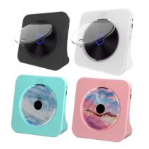 휴대용 무선 CD 플레이어 충전식 블루투스 오디오 시디 소형 레트로 미니 라디오 스피커 어학용, 블루