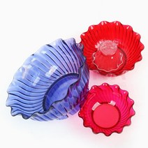 시리얼 과일화채 그릇 PC 튤립 예쁜 빙수볼 샐러드용볼, 대, 투명