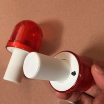 경광봉 안전봉 방책 건축을 위한 스트로브 신호 교통 경고 번쩍이는 LED 빛 콘 램프, 1개