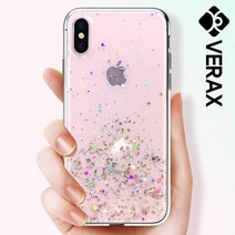 기타 바보사랑[베락스]아이폰8플러스 은하수 트윙클 슬림 젤리 케이스 P237, 블랙