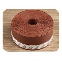 5m 자체 접착 도어 하단 씰 스트립 도어 및 창 씰 방음 스트립 windproof windshield weather tape strip, 갈색, 25mm, 3m