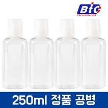 무한 잉크 소분 용기 공병 플라스틱통 + 주입 석션 고무 주사기, 250ml 정품 공병, 4개