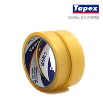 테이팩스 OPP테이프 투명 24mm x 25M(2입) 50롤 1BOX