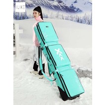 스노보드 가방 스키장 바퀴 방수 부츠 캐리어 보드장비, 그레이 X, 150x36cm