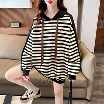 보카시 6535 쥬쥬 스트라이프 코디 스타일리쉬 스트라이프 맨투맨