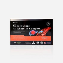 바이오탑 복합 옥타코사놀 밀크씨슬 폴리코사놀 67mg + 실리마린 130mg + 홍국 4mg + 비타민B2 + 비타민B6 + 비타민B12 Policosanol, 30캡슐(1박스)