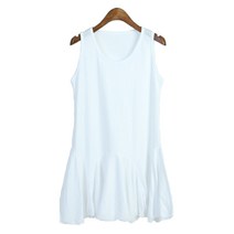 무지면 플레어 롱나시 레이어드 이너티셔츠