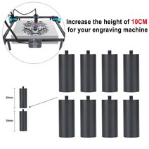 레이저커팅기 레이저가공기 아크릴조각기 Cnc 조각 기계 TT 5.5S cnc 조각사 업그레이드 장비에 대 한 10CM 보조 높이 열 축 로타리 롤러 5.5, 01 green