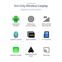 차량 광택제 애플 파이 맥스 카 AI 안드로이드 10 무선 카플레이 4G LTE SIM 매직 퀄컴 8 코어 유튜브 넷픽, 05 for Porsche 2017-21