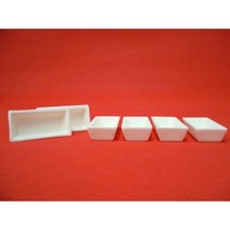 100x30x20mm 커런덤 도가니/Al2O3 세라믹 도가니/소결 도가니 보트 튜브 머플 용광로 용 샘플 홀더