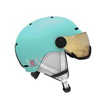 살로몬(SALOMON) 스키 헬멧 스노우보드 GROM VISOR (그롬바이저) SL, 아루바 글로시, L, 그롬 바이저