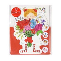 일본직발송 3. Greeting Life(그리팅 라이프) 그리팅 라이프 코코짱 레터 세트 부케 RYS -776 B082NG5948, One Size_부케, One Size_부케