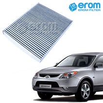 [이롬필터] 1+1 활성탄 자동차 에어컨필터 미세먼지 배기가스 차단 차량용 캐빈필터, 2개, 베라크루즈(구형) (06~10년) 026C