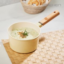 로이첸 IH 건강한팬 16cm 세라믹 인덕션 소스팬 밀크팬, IH 건강한 밀크팬 16cm 마쉬옐로우 (뚜껑없음), 마쉬옐로우