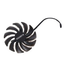 쿨러 쿨링 팬 써멀 구리스 패드 4Pin 그래픽 카드 냉각 팬 PLD09210S12HH T129215SU GTX1060 1080 1070 GPU 쿨러 교체 팬 기가 바이트, 검정, 01 Black