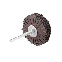 Uxcell 연마 천 플랩 휠 샌딩 스타 1/4 인치 섕크 목공 루트 조각 가구 연마 80 그릿, 180 그릿