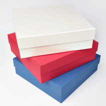 하드케이스 상하분리형 상자 (선물상자) 큰박스 큰선물상자 싸바리 큰선물박스, 1개, 5호-200 x 200 x 70mm(블루)