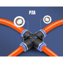 퀵 커플러 공압 피팅 PY/PU/PV/PE 워터 파이프 및 커넥터 직접 추력 4 16mm/ PK 플라스틱 호스 커플 링, [06] PZA, [01] 4