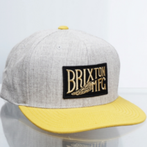 [브릭스톤 그레이/옐로우 스냅백 ] BRIXTON COVENTR SNAPBACK/브릭스톤모자/브릭스톤볼캡/캠프캡/옐로우스냅백/힙합모자/야구모자