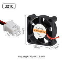 정리 3010/4010/5015/5010/ DC 냉각 팬 원심 송풍기 12V / 24V 브러시리스 2-와이어 3D 프린터 용, 30mmx30mmx10mm