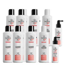 가늘어지는 염색모발 3종세트 NIOXIN Coloured Hair with Light Thinning, 6팩