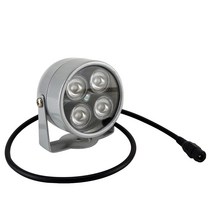 미니 IR CCTV led 850NM 4 어레이 일루미네이터 라이트 적외선 방수 야간 카메라 ip용 필 라이트, [03] 12V Adapter