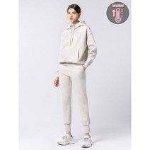 아키클래식 데일리 트레이닝 아이콘로고 후드 + 조거팬츠 기모 세트 오트밀