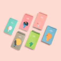 별도표기 카카오 프렌즈 리틀 프렌즈 PP커버 스프링 수첩, 라이언