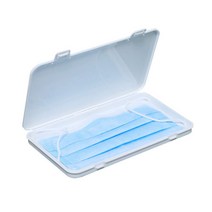 쇼팡 슬림 마스크 케이스 보관함 파우치2P, 03.직사각형-화이트2P