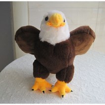 독수리 플러시 장난감 대형 장식 헝겊 봉제 애착 인형 선물, 약 25CM