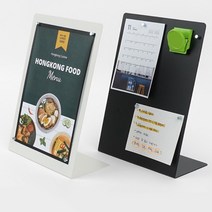 상세정보참조 A5 스틸 스탠딩 보드판 사무실메모 미니보드 핀보드 데스크보드 미니자석보드 마그넷보드 데스크자석보드 미니블랙보드 책상보드 메모보드판, 검정, 색상