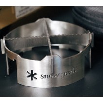 파워스토브 캠핑버너 파워 Snowpeak GS600 용 캠핑 장비 방풍 링 액세서리 스테인레스 스틸 스토브 프레임 플레이트 신제품, 01 GS600 windbreak, 1개