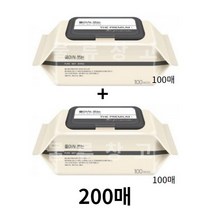 배냇짓 좋아서쓰는 더 프리미엄 아기물티슈 캡형, 200매, 35팩