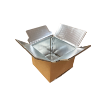 세화박스 AP10 종이아이스박스 친환경아이스박스 은박박스 보냉박스 225x225x170 (20개입), AP 10(20개입)+비닐(20개입)