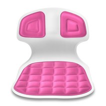 청심의자 커브 와이드 V30, 화이트(바디),핑크(방석)