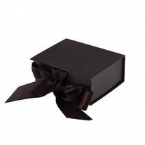 자석 리본 싸바리 주얼리 상자 다크브라운 대 10x8x4