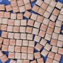 250pcs (대강. 250g/8.81oz) 도자기 모자이크 타일 9.5mm 스퀘어 세라믹 DIY 모자이크 공예 타일 수제 5mm 두께, 250g-8.81oz, Pink Mix, Pink Mix