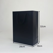 무지쇼핑백 5개 종이가방 고급 종이쇼핑백 선물가방 무지종이가방, 11_무지 검정 세로형 3호 (5장)SBF86