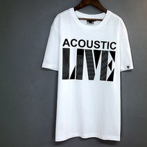 티공장 20수 면 반팔 티셔츠 버스킹 뮤지션티셔츠 [ACOUSTIC LIVE]