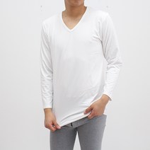 메디홀릭 남자 브이넥 언더레이어 상의 남성 내복 내의 스포츠웨어 기능성 긴팔티