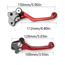 접이식전기자전거 세발전기자전거혼다 용 매트 색상 RF250R RF 250 450 R 2007-2022 접이식 브레이크 클러, 02 Black CRF250M 12-17, 한개옵션1