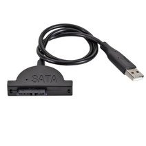 미니 pc 사무용 컴퓨터 데스크탑 초소형pc 가정용 인강용 USB 2.0 to mini sata ii 7+6 13pin 어댑터, 검은색
