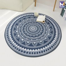MCOMPANY 러그 카페트 거실 침실 현관 방 침대 먼지없는 바닥 카펫 북유럽 인테리어 쇼파 미니 원형 아이방 아파트 물세탁 미끄럼방지 패드 대형 사계절 발매트 [보네르]