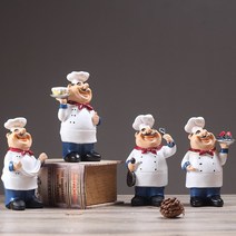 매장 장식 인형 요리사 주방장 레스토랑 진열 피규어, ▽케이크 요리사