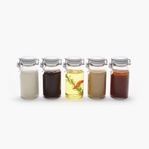 셀러메이트 오일 드레싱보틀 밀폐 유리병, 클립형 500ml