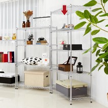 물류창고 상품정리 5단 메탈선반 450x900x1800 다용도선반 철제서랍, 450x900x1800 5단