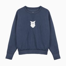 메종마르지엘라 (당일) 22FW 메종 마르지엘라 스티치 애니멀 로고 블루 여성 맨투맨 S31GU0028 S23396 470