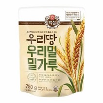 [만능]백설 우리밀 밀가루 (수제비 제빵재료) 명절 설날 제사 간단요리 맛나는 한끼 CJ 가을 식재료 750g, 23개